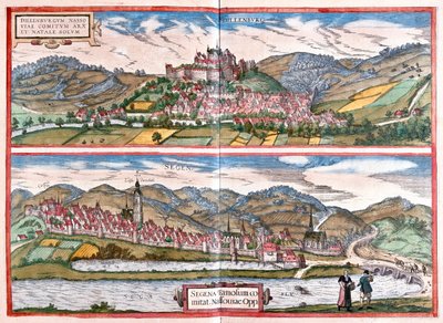 ドイツ、ジーゲンのディレンブルク - ゲオルク・ブラウン作「Civitates Orbis Terrarum」ケルン1617年所収 作： Georg Braun