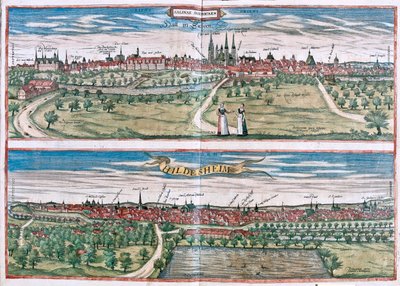 ドイツ、ヒルデスハイム - ゲオルク・ブラウン著『Civitates Orbis Terrarum』（ケルン、1617年）所収 作： Georg Braun