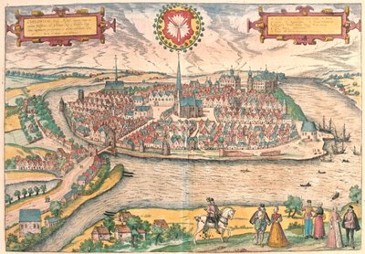 ドイツ、キール - ゲオルク・ブラウン作「Civitates Orbis Terrarum」ケルン1617年所収 作： Georg Braun