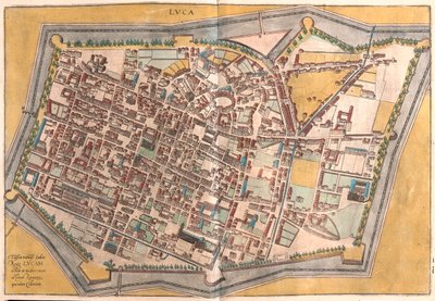 イタリア、ルッカ-ゲオルク・ブラウン作「Civitates Orbis Terrarum」ケルン1617年所収 作： Georg Braun