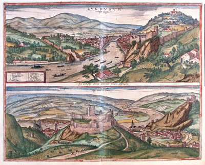 リヨン-ヴィエンヌ（フランス）-ゲオルク・ブラウン作「Civitates Orbis Terrarum」ケルン1617年所収 作： ジョージ・ブラウン