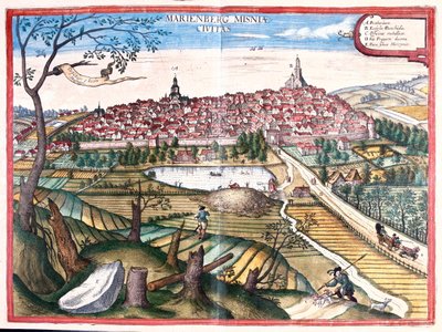 ドイツ、マリエンベルク - ゲオルク・ブラウン作「Civitates Orbis Terrarum」ケルン1617年所収 作： Georg Braun