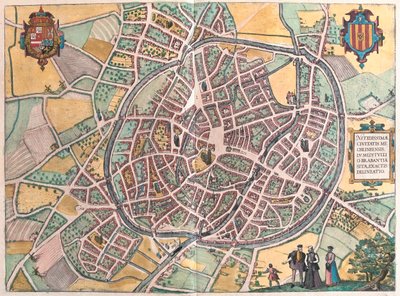 ゲオルク・ブラウン作「Civitates Orbis Terrarum」に描かれたベルギーのメヘレン（ケルン、1617年 作： Georg Braun