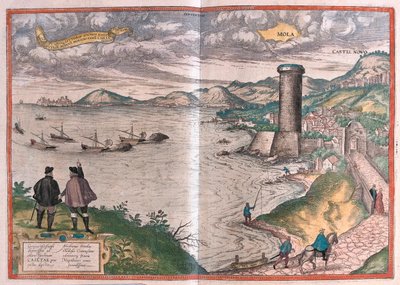 イタリア、バーリのモラ-ゲオルク・ブラウン著『Civitates Orbis Terrarum』所収、ケルン、1617年 作： ジョージ・ブラウン