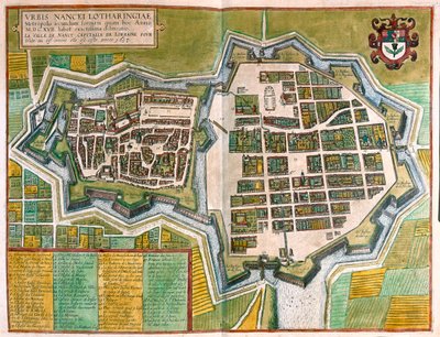 フランス、ナンシー - ゲオルク・ブラウン作『Civitates Orbis Terrarum』（ケルン、1617年）所収 作： Georg Braun