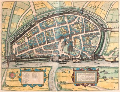 ドイツ、ノイス - ゲオルク・ブラウン著『Civitates Orbis Terrarum』（ケルン、1617年）所収 作： Georg Braun