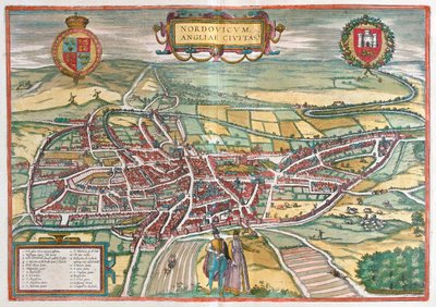 ゲオルク・ブラウン著『Civitates Orbis Terrarum』（ケルン、1617年）所収のノーフォーク - イギリス 作： Georg Braun