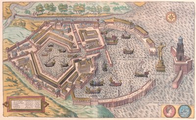 イタリア、オスティア - ゲオルク・ブラウン作「Civitates Orbis Terrarum」ケルン1617年所収 作： Georg Braun