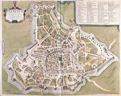 パドヴァ（イタリア）-ゲオルク・ブラウン作『Civitates Orbis Terrarum』（ケルン、1617年）所収 作： Georg Braun