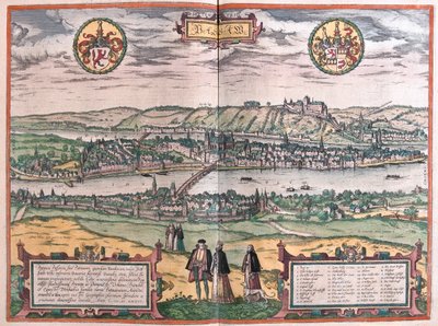 パッサウ（ドイツ）-ゲオルク・ブラウン作『Civitates Orbis Terrarum』（ケルン、1617年）所収 作： Georg Braun