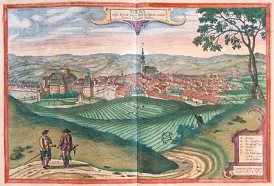ポルナ（ボヘミア）、チェコ共和国 - ゲオルク・ブラウン著「Civitates Orbis Terrarum」ケルン1617年所収 作： Georg Braun