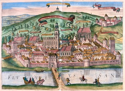 ポーランドのプルゼミスル - ゲオルク・ブラウン著「Civitates Orbis Terrarum」ケルン1617年所収 作： Georg Braun