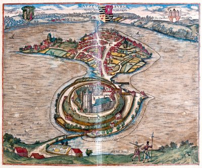ラッツェブルク（ドイツ）-ゲオルク・ブラウン著「Civitates Orbis Terrarum」ケルン1617年所収 作： ジョージ・ブラウン