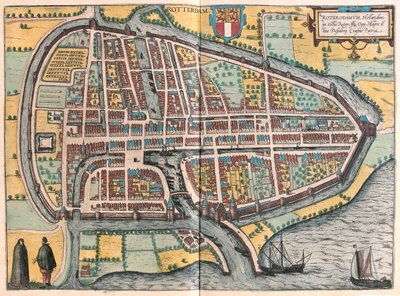 ロッテルダム（オランダ）-ゲオルク・ブラウン作『Civitates Orbis Terrarum』（ケルン、1617年）所収 作： Georg Braun