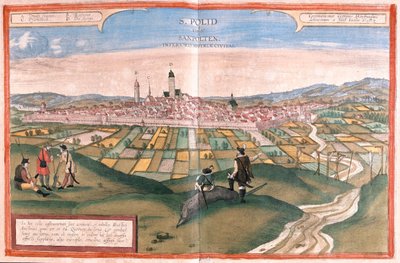 オーストリアのサンクト・ポルテン - ゲオルク・ブラウン作「Civitates Orbis Terrarum」ケルン1617年所収 作： Georg Braun