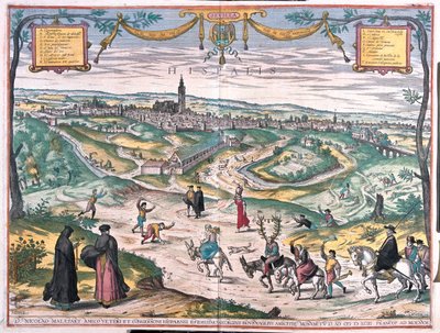 スペインのセビリア-ゲオルク・ブラウン作「Civitates Orbis Terrarum」ケルン1617年所収 作： Georg Braun