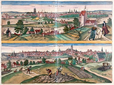 トゥール-アンジェ、フランスの庭-ゲオルク・ブラウン著「Civitates Orbis Terrarum」ケルン1617年所収 作： Georg Braun