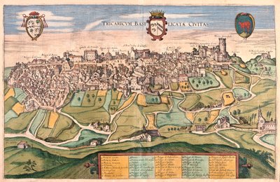 イタリア、トリカリコ-ゲオルク・ブラウン著『Civitates Orbis Terrarum』所収、ケルン、1617年 作： Georg Braun