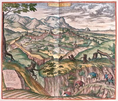 イタリア、ヴェッレトリ-ゲオルク・ブラウン作「Civitates Orbis Terrarum」ケルン1617年所収 作： Georg Braun