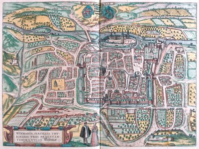 ドイツ、ワイマール - ゲオルク・ブラウン作「Civitates Orbis Terrarum」ケルン1617年所収 作： Georg Braun