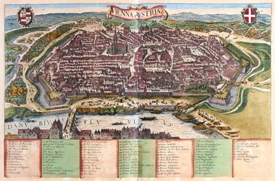 オーストリアのウィーン - ゲオルク・ブラウン作『Civitates Orbis Terrarum』（ケルン、1617年）所収 作： Georg Braun