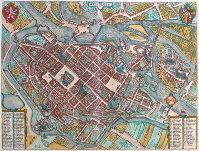 ポーランドのヴロツワフ - ゲオルク・ブラウン作「Civitates Orbis Terrarum」ケルン1617年所収 作： Georg Braun
