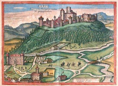 クレタ島ザロス - ゲオルク・ブラウン著『Civitates Orbis Terrarum』所収、ケルン、1617年 作： Georg Braun