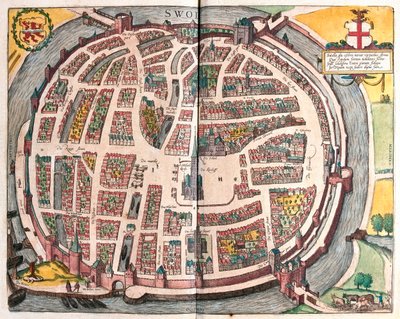 オランダ、ズヴォレ - ゲオルク・ブラウン著『Civitates Orbis Terrarum』（ケルン、1617年）所収 作： Georg Braun