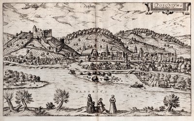 プレスバーグブラチスラバ。地球の都市から、1588 作： Georg Braun und Franz Hogenberg