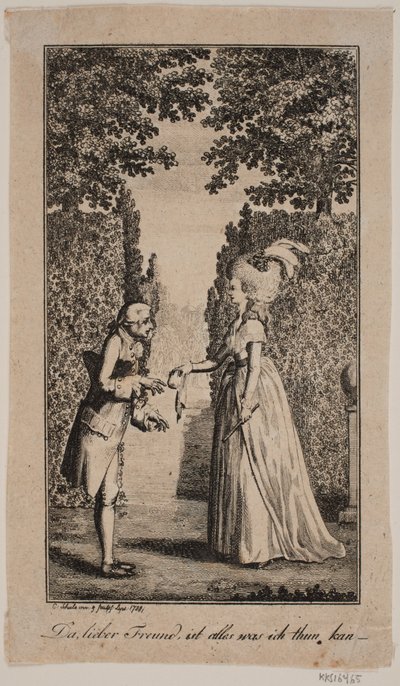公園での紳士淑女のイラスト 作： Georg Christian Schule