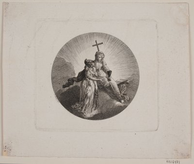 信仰とミネルバのビネット 作： Georg Christian Schule