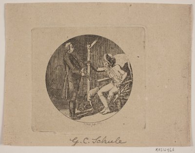 司祭と老人のビネット 作： Georg Christian Schule