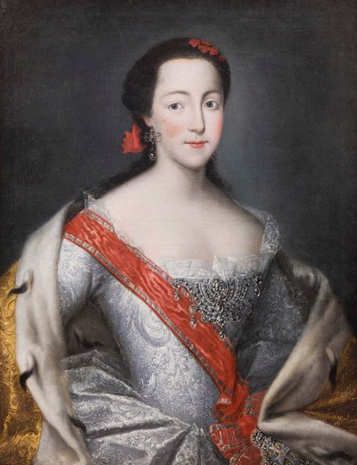 皇后キャサリン 2 世の肖像 1729-1796 年、1750 年代。 作： Georg Christoph Grooth