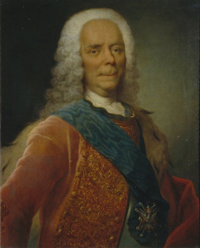 ヴァシリ・ウラジミロヴィッチ・ドルゴルコフ王子の肖像1667-1746、1746年以前 作： Georg Christoph Grooth