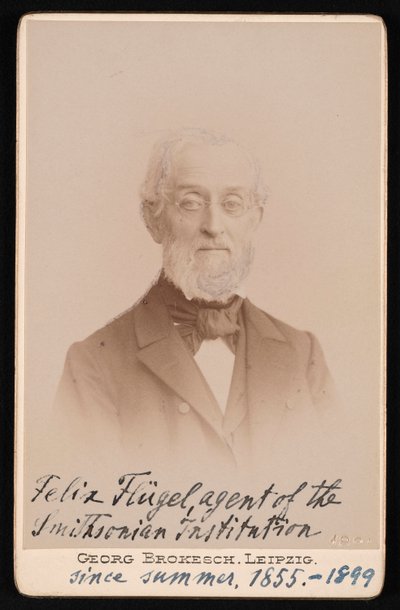 フェリックス フリューゲルの肖像 1820 ～ 1904 年、1894 年。 作： Georg Conrad Adolph Brokesch