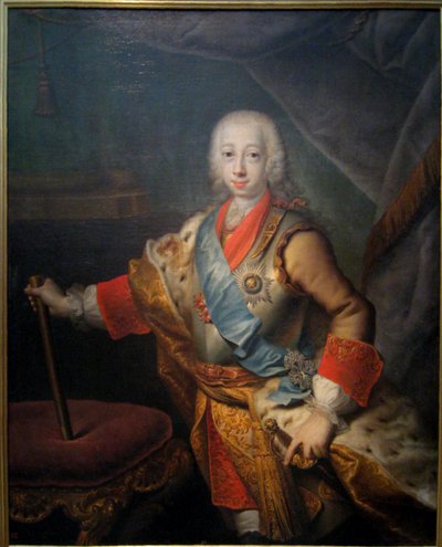 ペーター・フェドロヴィッチ大公（後の皇帝ペーター3世）の肖像 作： Georg Cristoph Grooth