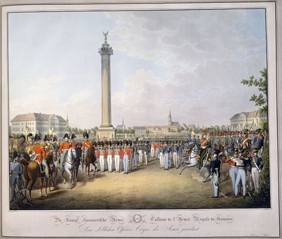 Tableau de l "Armee Royale de Hanover、from" Tableau des Armees de l "Europe"、by Luwig Von Kleist、c.1828-1845 作： Georg Emanuel Opitz