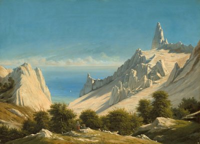 1846年、モンの断崖、サマースピレットの眺め。 作： Georg Emil Libert