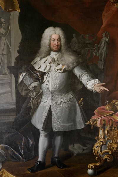 スウェーデン王フレドリック1世、1720年頃（キャンバスに油彩） 作： Georg Engelhardt Schröder