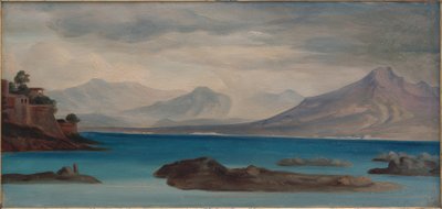 ナポリ湾の眺め 作： Georg Friedrich August Lucas