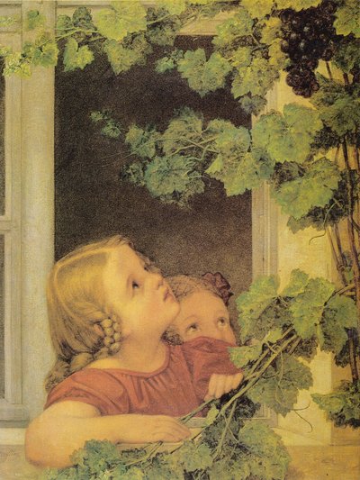 窓際の子供たち 作： Georg Friedrich Kersting