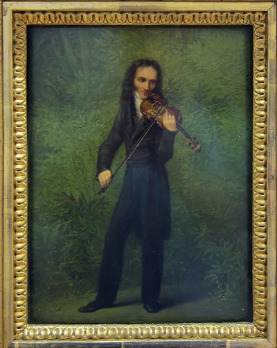 ニッコロパガニーニの肖像1782-1840、1830-1831 作： Georg Friedrich Kersting