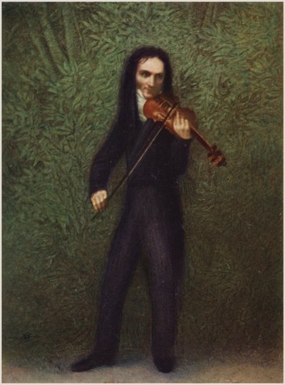 ニッコロパガニーニの肖像 作： Georg Friedrich Kersting