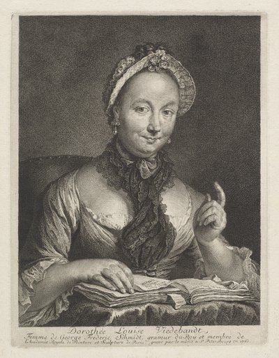 ドロテ・ルイーズ・ヴィーデバンド（芸術家の妻） 作： Georg Friedrich Schmidt