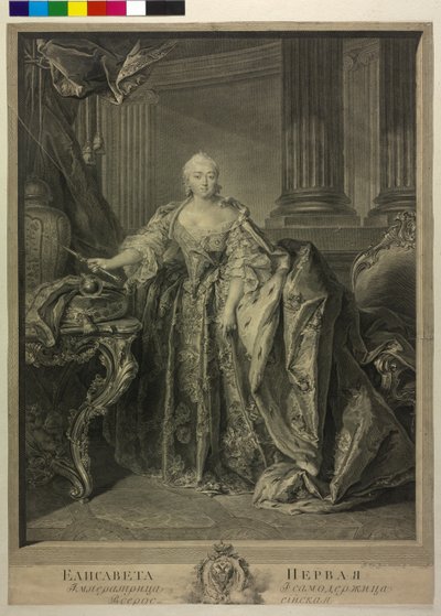 ロシア皇后エリザベート・ペトロヴナ 作： Georg Friedrich Schmidt