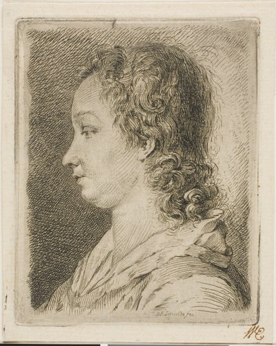 マダム・シュミット（芸術家の妻） 作： Georg Friedrich Schmidt