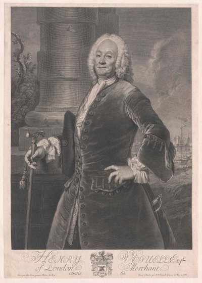 ロンドンの貿易商ヘンリー・ヴォグエル 作： Georg Friedrich Schmidt