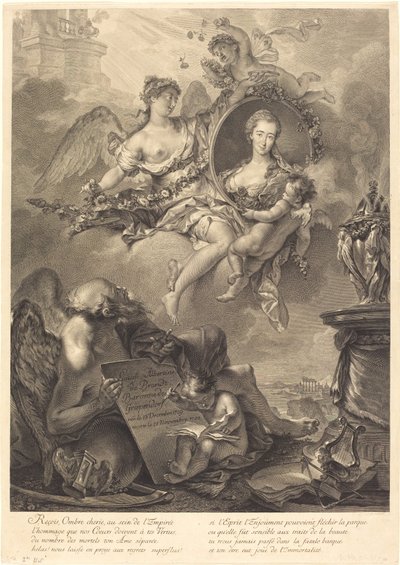 ルイーズ・アルベルティーヌ・ド・ブラント、バロネス・フォン・グラペンドルフ 作： Georg Friedrich Schmidt, after Pierre Le Sueur