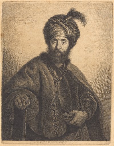 ペルシャ人 作： Georg Friedrich Schmidt after Rembrandt van Rijn