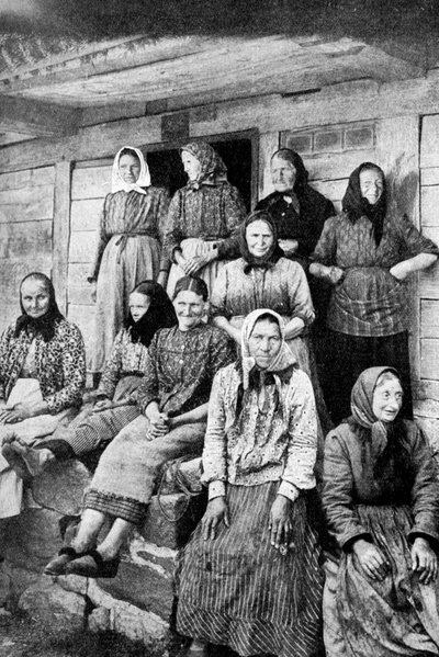 土地で働く女性たち、東プロイセン、1922 年。 作： Georg Haeckel